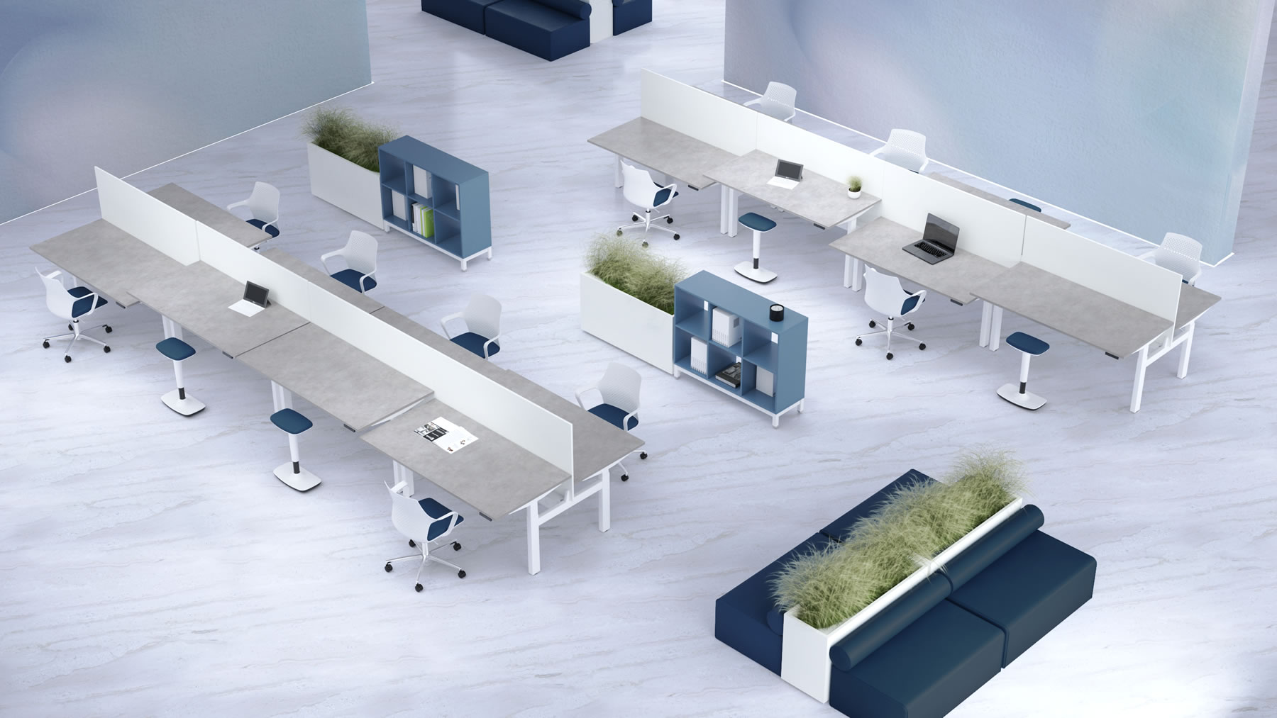ρυθμιζομενα σε υψος γραφεια - sigma office